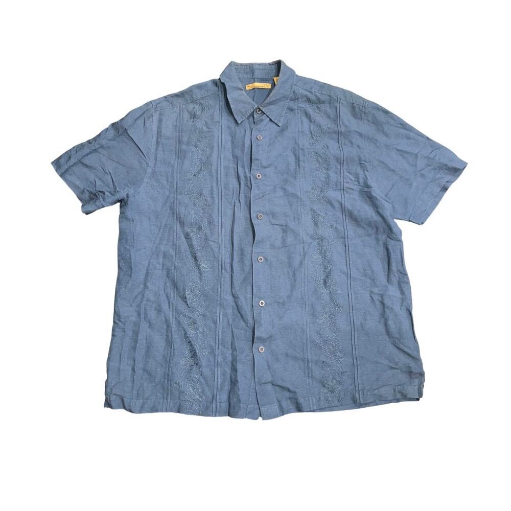 The Havanera Co Guayabera Button down Shirt Size XL Cuban Vacation Beach